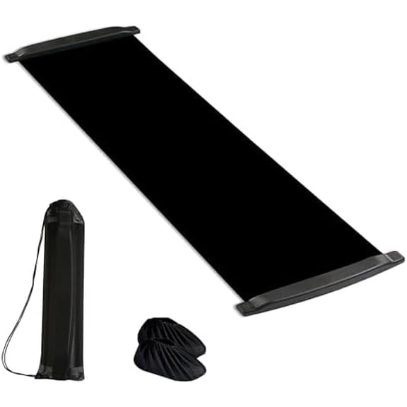 Slide Board with End Stops - Balance Workout Sliders 71"L x 20"W for Working Out - Exercise Slide Board with Carrying Bag and Booties for Beginners and Pros$$Sport & Recreation Other