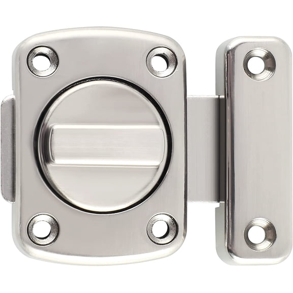 Slide Bolt Latches,Medium Size Double Sided Rotate Lock for Cabinet