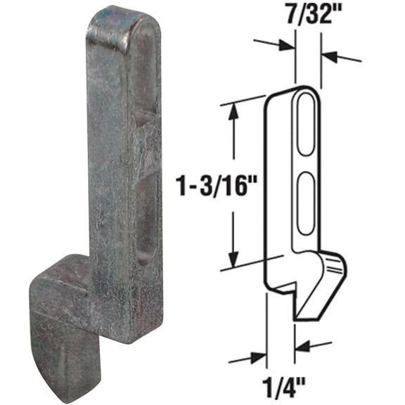 Slide-Co 1207-M Latch Striker with Screws, Medium (Single Pack)