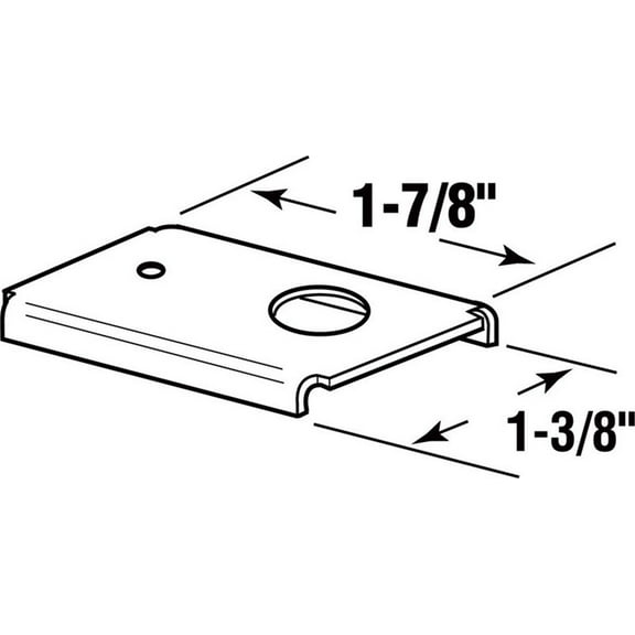 Slide-Co 163634 1-3/8 in. Top mount B-Fold Door Repair Bracket (Pack of 2)
