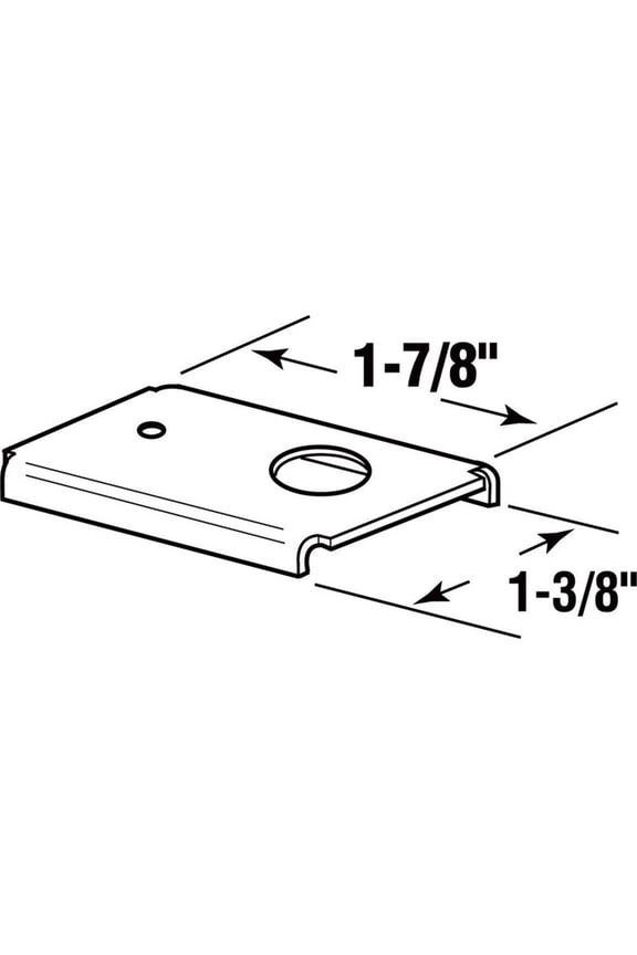 163634 1-3/8 in. Top mount B-Fold Door Repair Bracket (Pack of 2)