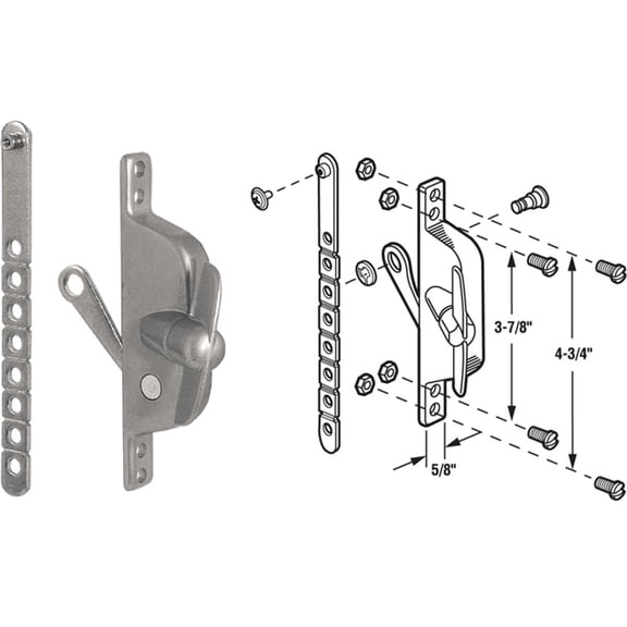 Slide-Co 17370 Universal Aluminum Louver Operator (Single Pack)