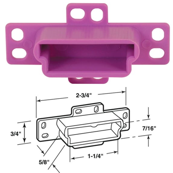 Slide-Co 22844 Drawer Track Backplate