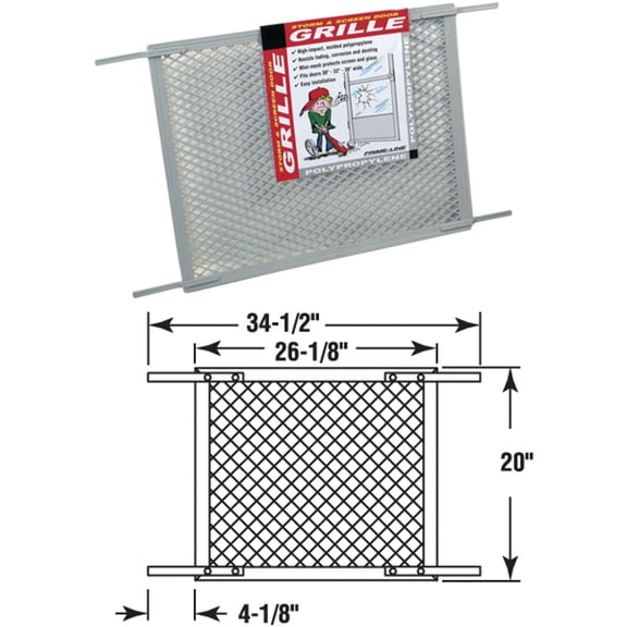Slide-Co PL 15515 Prime Line Products Screen Door Grill
