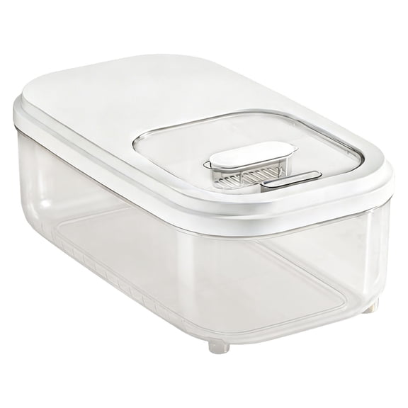 Slide Cover Grains Storage Organiser for Rice, Beans and Dry Goods, Large Capacity Sliding Lid Rice Dispenser, Kitchen Grains Dispenser With Lid, 5 Kg/11 Lbs
