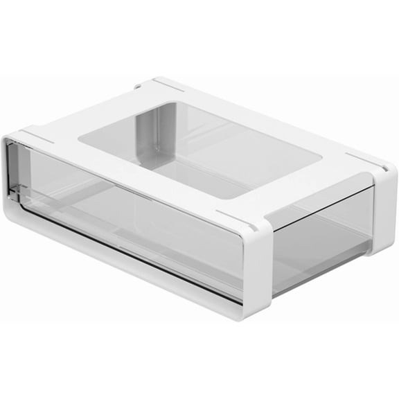 Slide Out Under Desk Storage Drawer, Pull Out Organizer Tray for Under Desktop, Versatile Storage Solution for Pantry, Kitchen, Bathroom, Office and Cabinet
