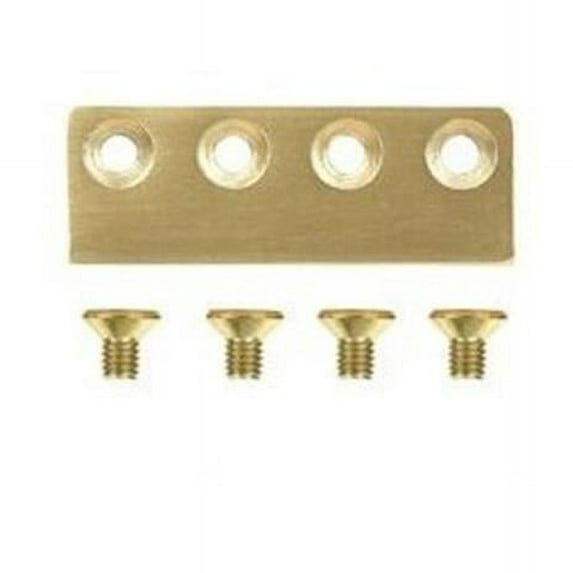 Slide Door Hardware Adaptor, Brushed Gold