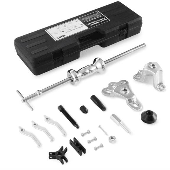 "Slide Hammer, 9-Way Internal/External Slide Hammer Puller Set - Pulls Hubs, Rear Wheel Axle Shafts, Bearings, Bushings, Seals, Retainers "