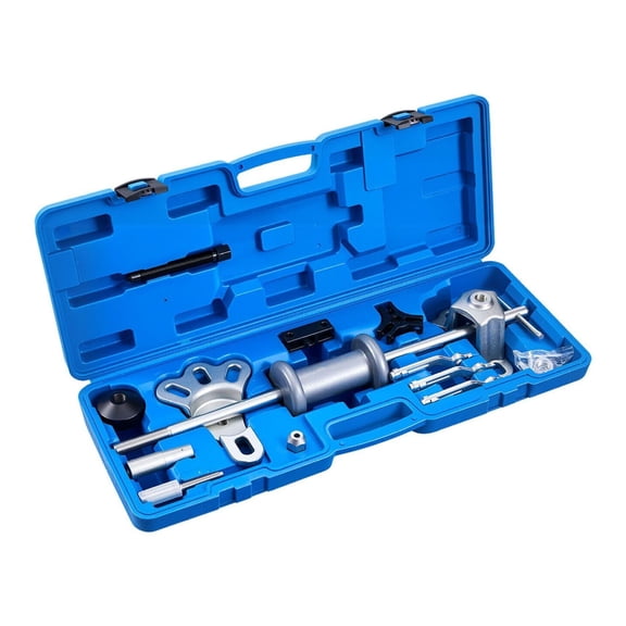 Slide Hammer Puller Set, 15PCS Wheel Hub Bearing Remover Kit, Axle Puller Tool Set - Automotive Dent & Bearing Removal Tool with Case