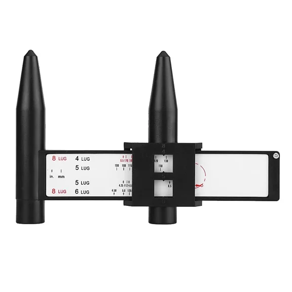 Slide Hand Held Measure Wheel Holes Bolt Pattern PCD Tool Gauge RIM 4 5 6 8 Lug