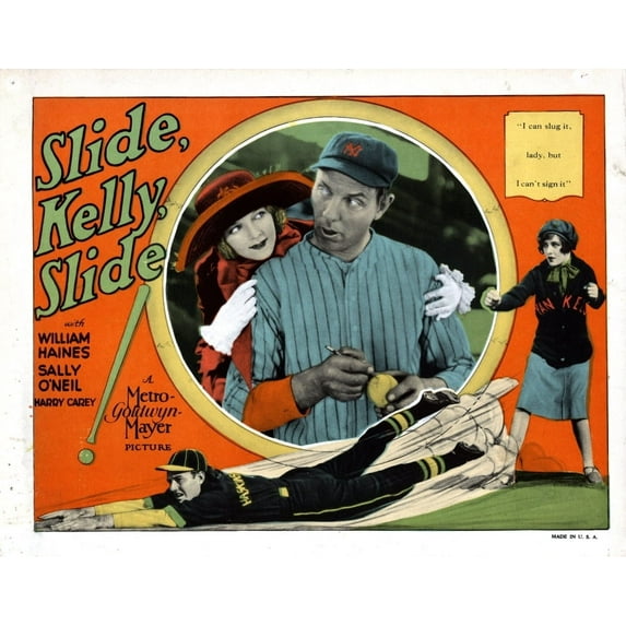 Slide Kelly Slide Karl Dane William Haines Sally O'Neil 1927 Movie Poster Masterprint