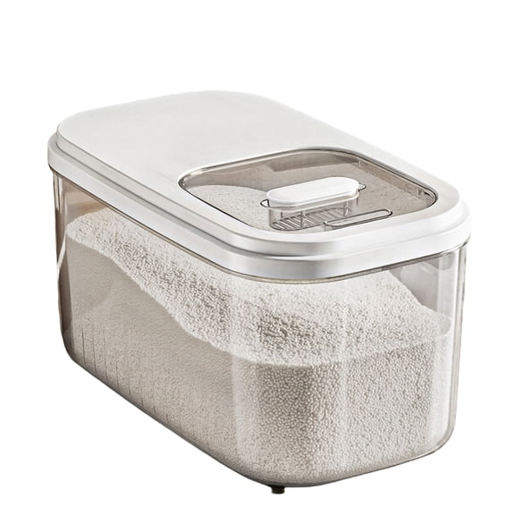 Slide Lid Storage Container With Sealed Lid For Grains Flour And Dry Ingredients Large Capacity Rice Dispenser