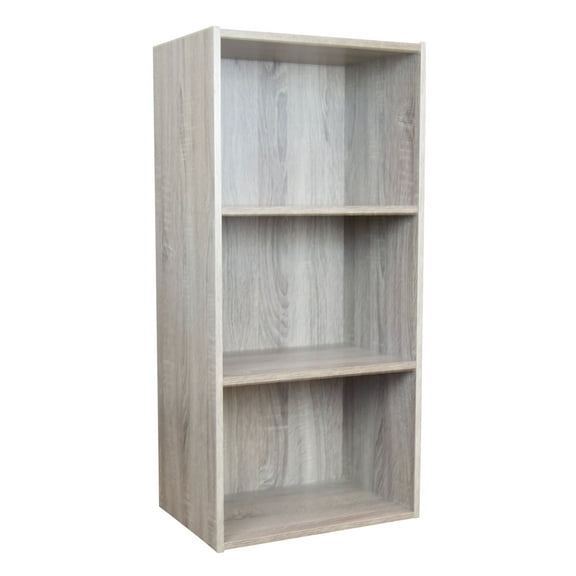 Slide Logic 4 Tier 34"H x 16"W Bookcase Driftwood- Driftwood