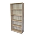 thumbnail image 1 of Slide Logic 6-Shelf Bookcase with Footer, Sonoma Oak, 1 of 2