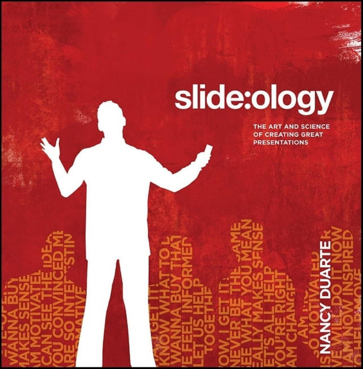 Slide:ology Red and White Paperback Book on Presentation Design