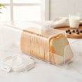thumbnail image 1 of Slide-Out Bread Storage Container with Airtight Lid, Clear Plastic Bread Box with Drawer Tray for Sandwich Loaves, Bagels & Buns, 13×5×5 in BPA-Free Bread Keeper for Counter, Pantry & Freezer, 1 of 9