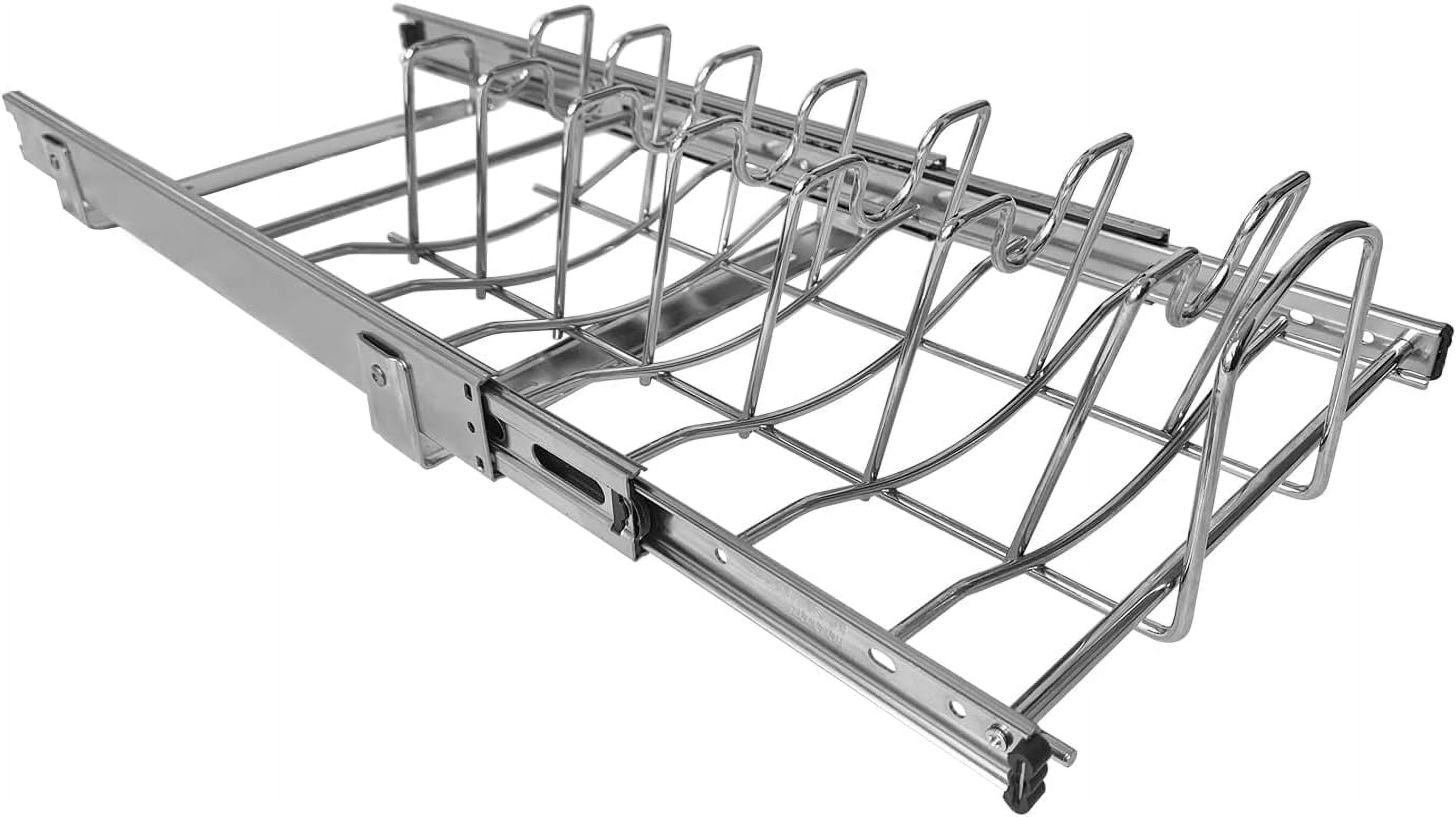 Slide Out Pan and Pot Lid Organizer for Under Cabinet, Wire Dividers ...