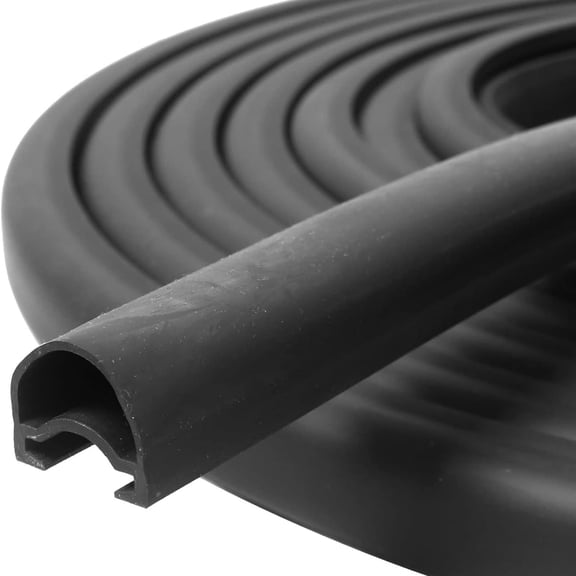 Slide Out Seal 1 * 15/16 Inch * 35' D-Seal Wiper Weather Stripping 018-312-EKD Replacement for RV Camper Slideout System Black Rubber