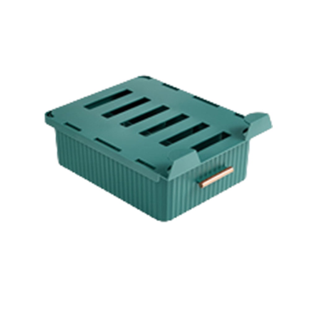 Slide Out Under Desk Drawers 6 Compartments Clothes Storage Bin for