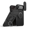 thumbnail image 1 of Slide Privacy Lens Phone Case for Apple iPhone Air, Built-in Magnetic Ring 360° Rotatable Metal Kickstand Hard PC Soft TPU Shockproof Protective Case, 1 of 8