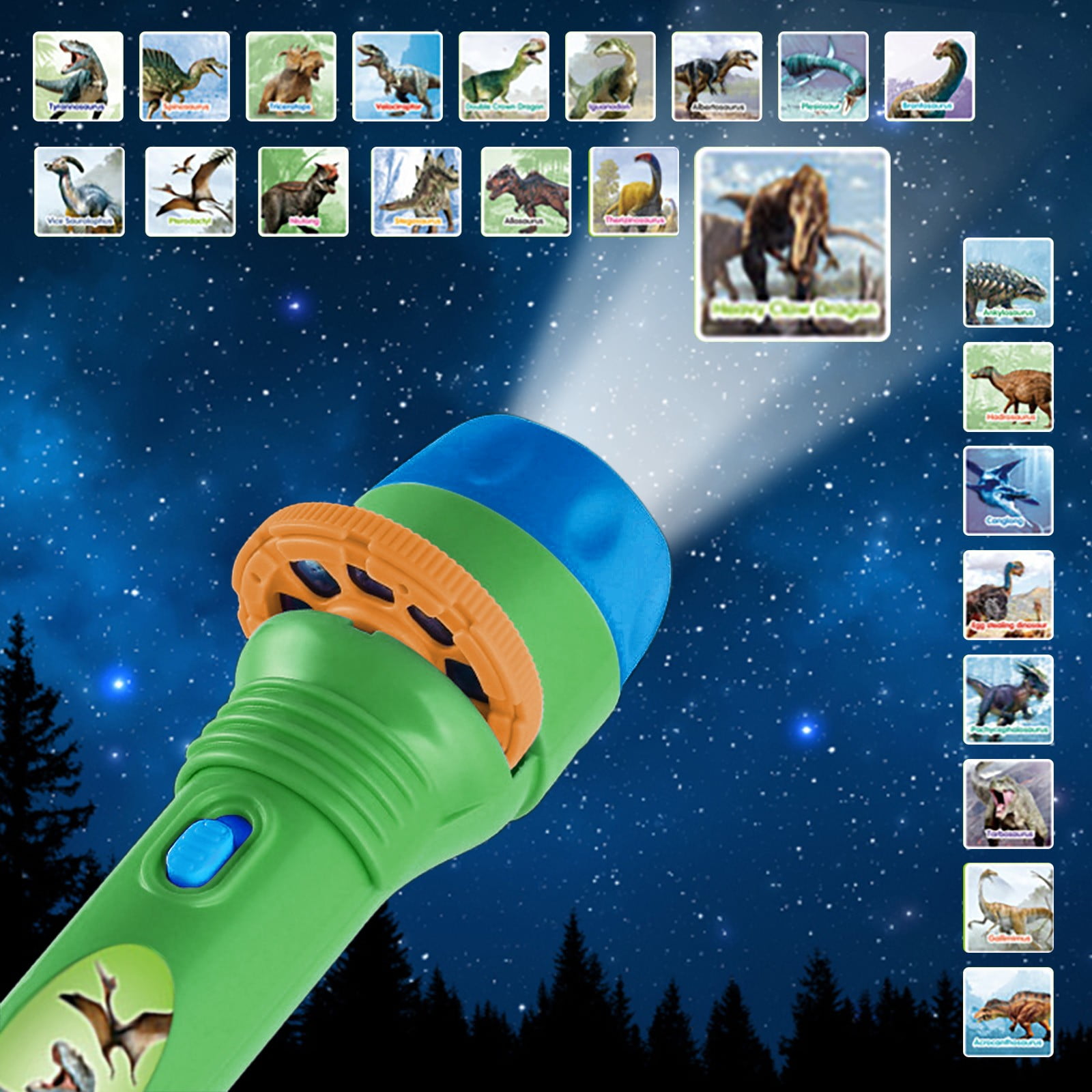 Slide Projector Flashlight Projection Lamp Toy Slideshow Flashlight