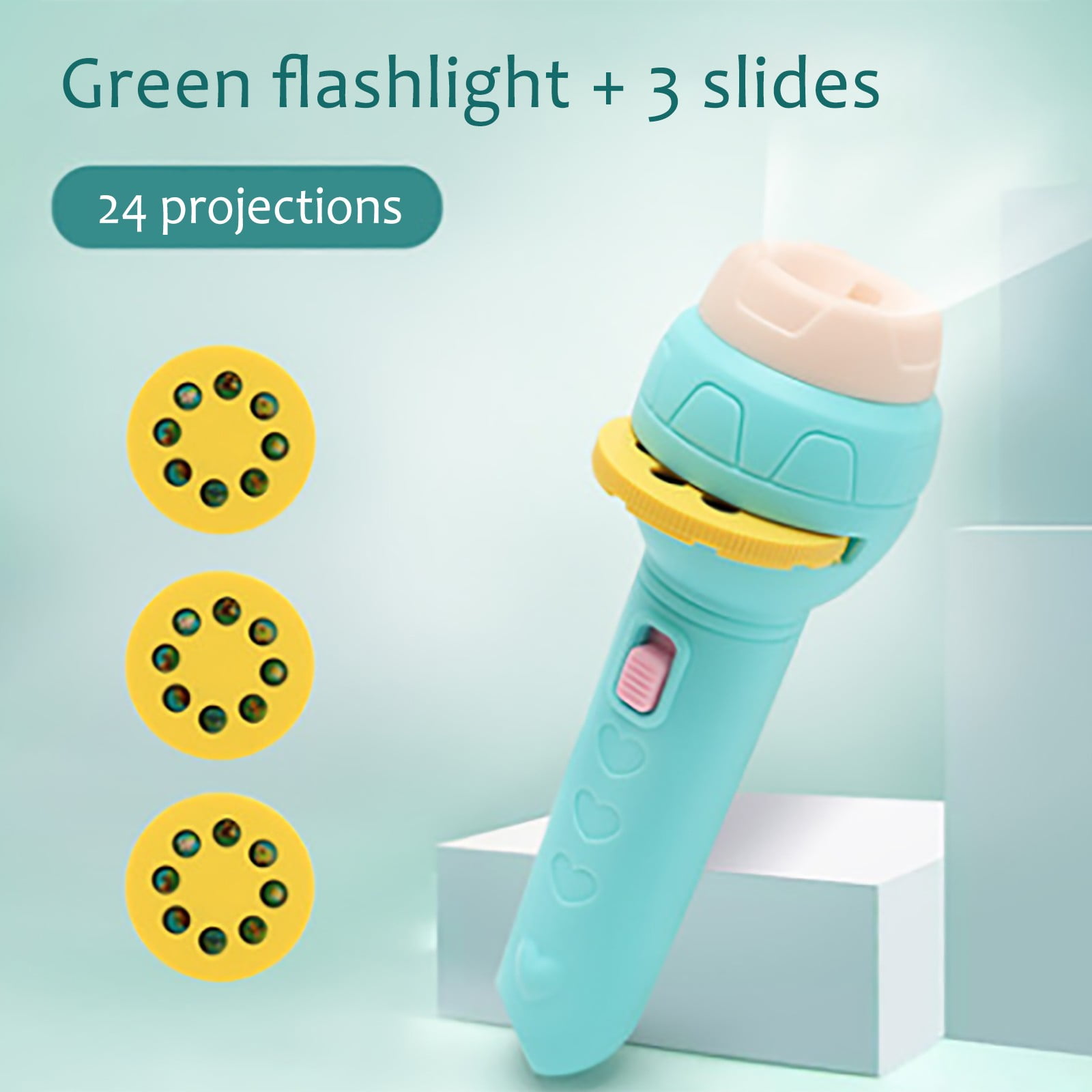 Slide Projector Flashlight Projection Light Toy Slide Flashlight Lamp ...