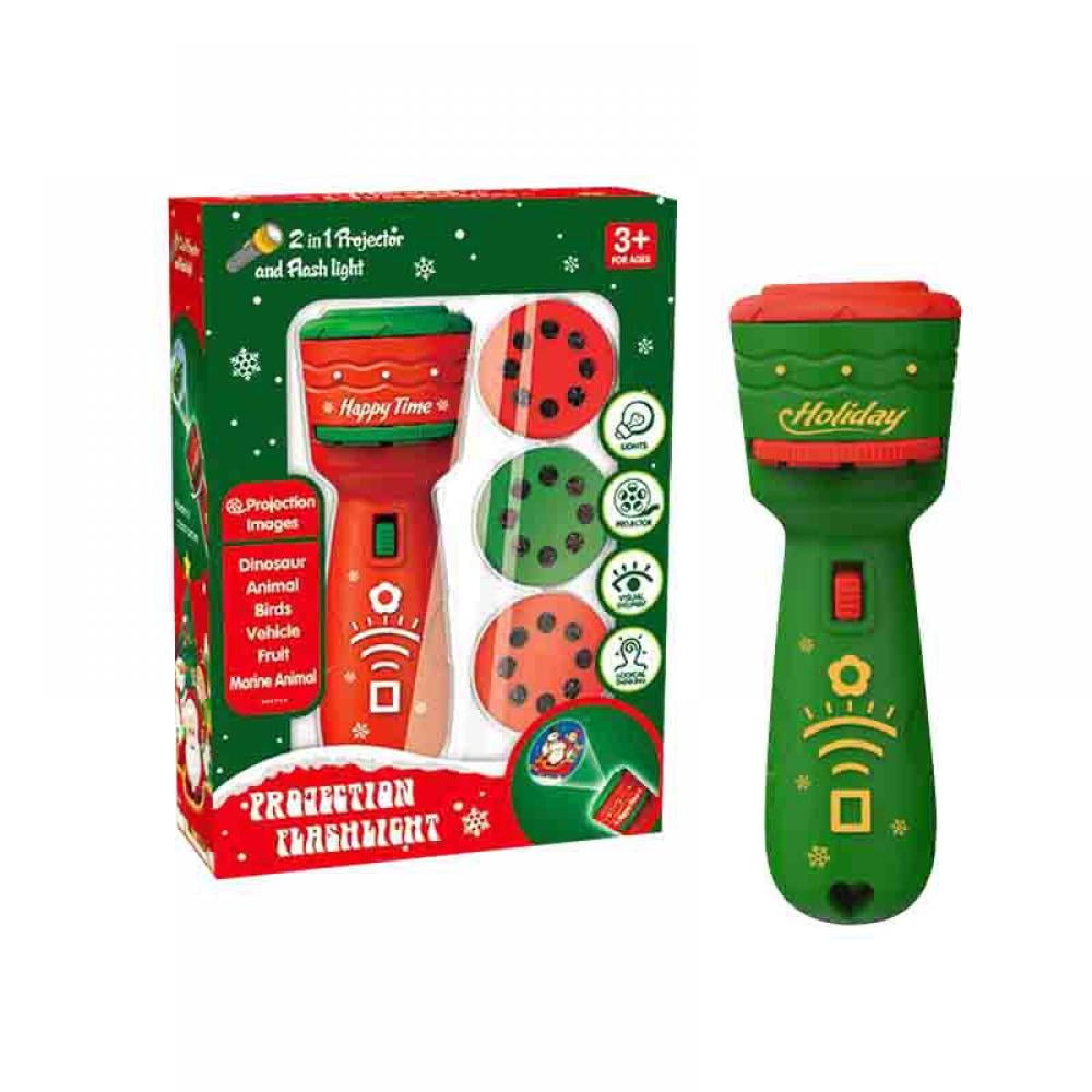 Torch Flashlight Projection Slide Projector Torch Projection Light Christmas Projector Lamp ...