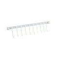thumbnail image 1 of Slide Rail Multifunctional Hook A, Key Hook Track Wall Mounted Kitchen Utensil Rack with 10 Hooks Hanging Pot Rack Hanger Adhesive Coat Hook Rail Multi Purpose Rail Hook, 1 of 8