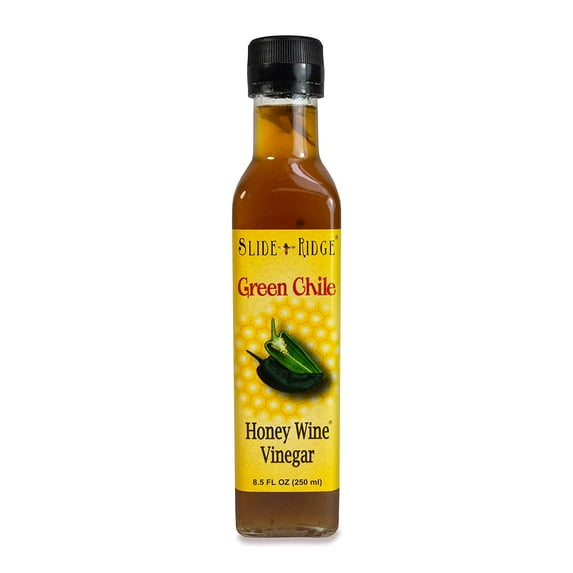Slide Ridge Green Chile Honey Wine Vinegar 8.5 fl oz - Create enticing marinades, glazes, and dressings! 1 Pack