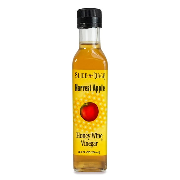 Slide Ridge Harvest Apple Honey Wine Vinegar 8.5 fl oz - Create enticing marinades, glazes, and dressings! 1 Pack