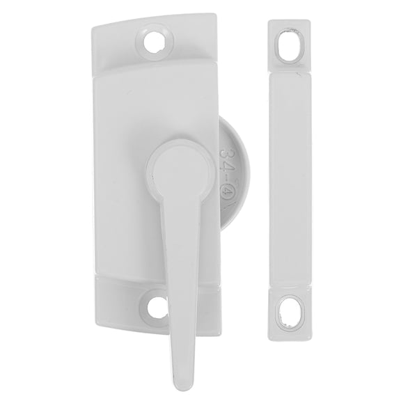 FOMIYES Sliding Window Sash Lock Plated Silver Finish Compatible with Plastic Steel for Reliable Security