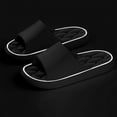 thumbnail image 1 of Slide Sandals For Men Summer Thick Sole Home Slippers Casual Indoor Bathroom Shower Shoes Easy Wear Weekend Leisure Comfort Pool Slides Relaxed Weekend Wear Black 9, 1 of 4