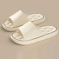 thumbnail image 1 of Slide Sandals For Men Summer Thick Sole Home Slippers Casual Indoor Bathroom Shower Shoes Easy Wear Weekend Leisure Comfort Pool Slides Relaxed Weekend Wear Beige 10, 1 of 5