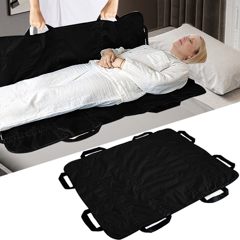 Slide Sheet Patient Transfer Board Draw Sheets Sling Transfer Belt with Handles - Sliding Transfer Repositioning Sheet for Disabled Positioning Bed Pad Bed Turning Aid