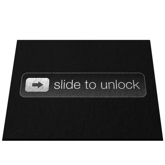 Slide To Unlock Door & Floor Mat (36"x60")