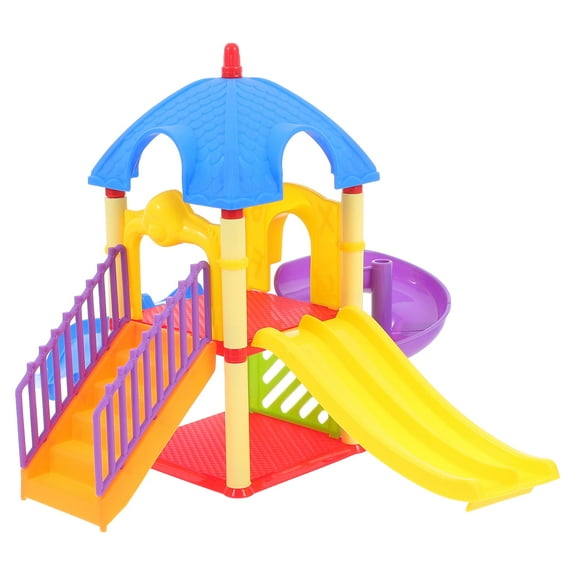 Slide Toys Miniature Decor Playground For Kids Models Abs Child Display Decorate