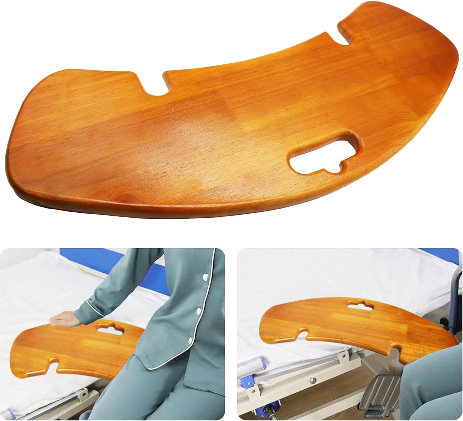 Slide Transfer Board, Wooden Slide Assist Device for Transferring