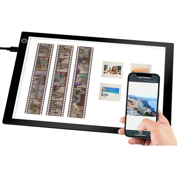 Slide Viewer Light Box, Ultra-Thin A4 USB Powered Light Scanner for Photo Slide and Film Negative Scanning, Christmas Gift, Tattoo Drawing, Artist Sketching