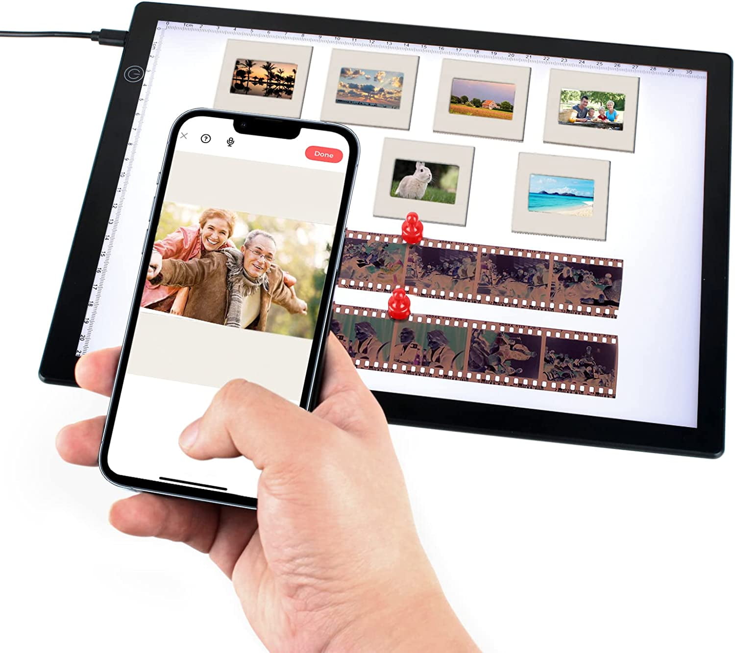 Slide Viewer Light Pad for Slides and Film Negative Scanning, Ultra