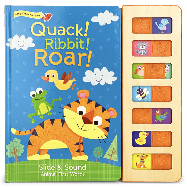 Slide and Sound: Quack! Ribbit! Roar! (Board Book) - Walmart.com