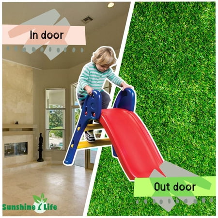 Slide for Kids Folding Slide for Kids Plastic Children's Climbing Slide Portable Collapsible Children's Slide