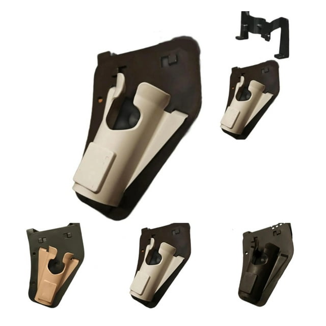 Slide-in Fishing Rod Hip Holster, Belt-Mounted Rod Holder with Hidden Pockets, Hands-Free Adjustable Support for Fly, Wading & Shore Fishing