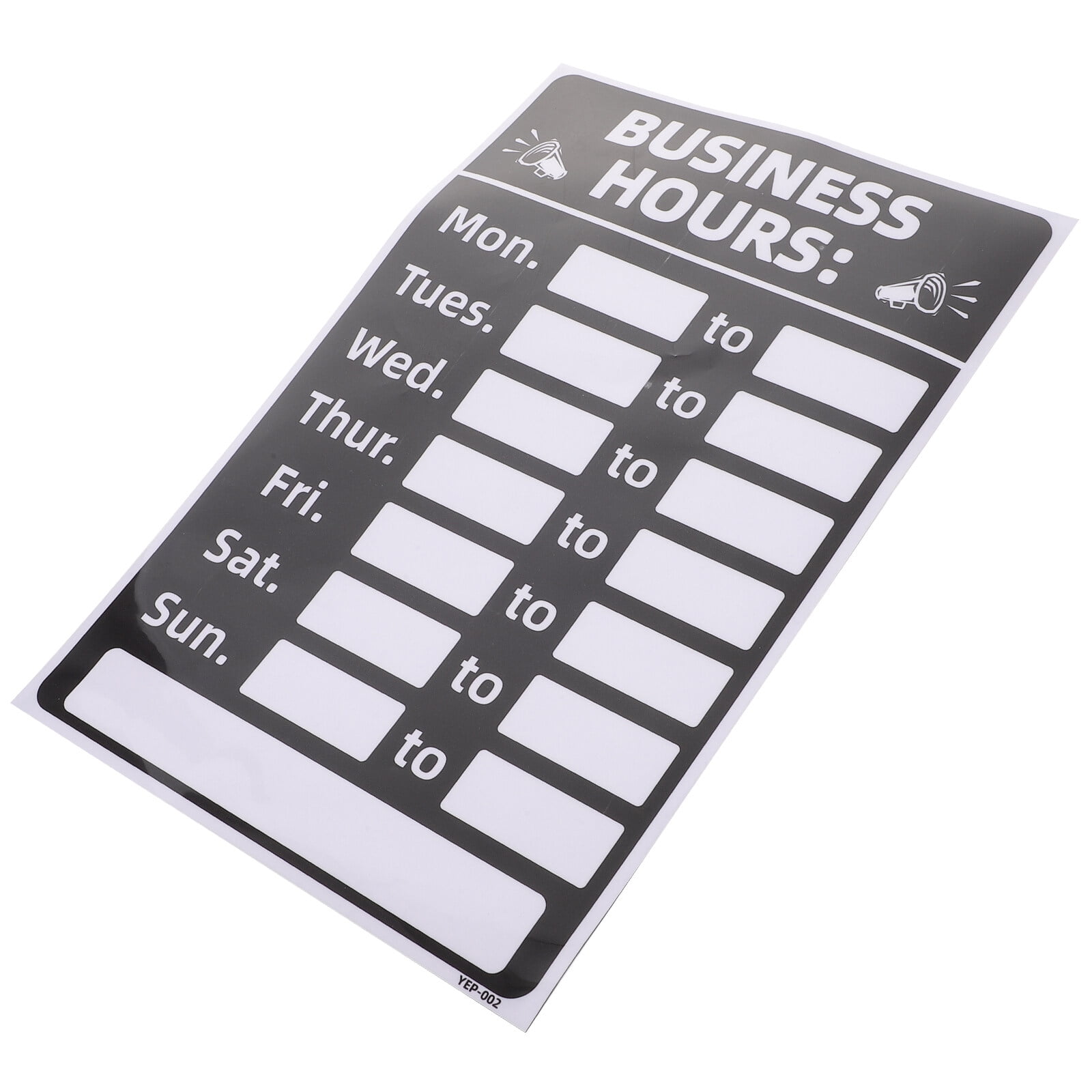 Slide to open door sign sun protection and anti fading signs hour