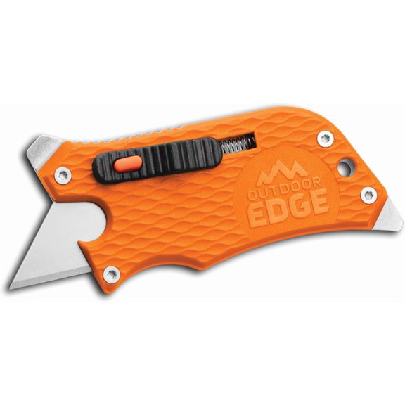 SlideWinder - Utility Knife Multitool with Standard Replaceable Razor Blade, Screwdrivers, Prybar, Bottle Opener and Pocket Clip with Locking Auto-Retracting Blade