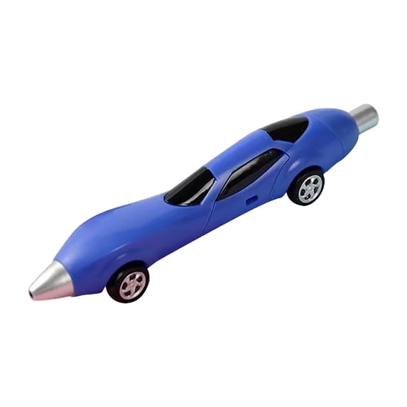 Slideable Car Shaped Ballpoint Pen Blank Customizable Surface 5ml Smooth Ink Office Writing Marking Tool