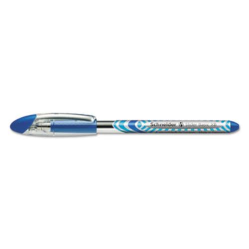 Stride RED151203 1.4mm Schneider Slider Stick Ballpoint Pen, Blue & Silver Barrel - Pack of 10