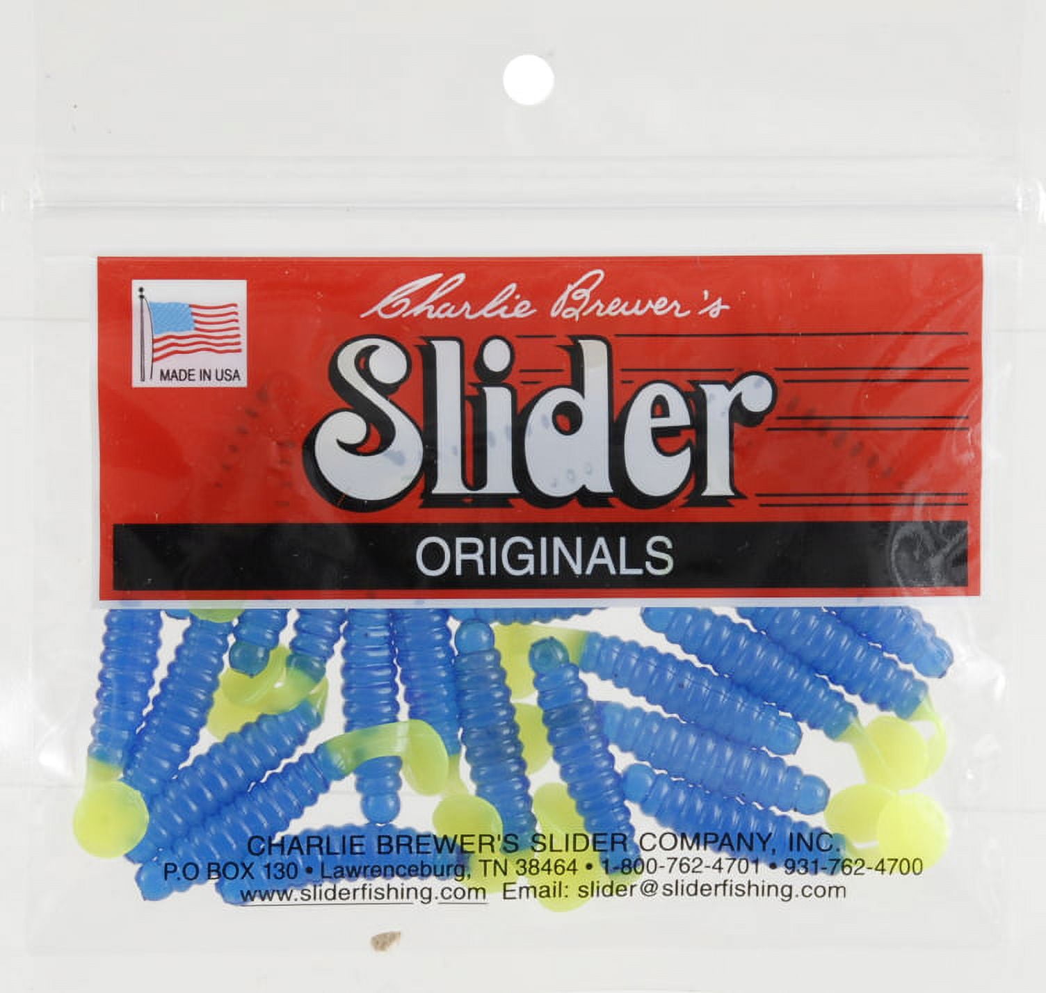  Slider Crappie/Panfish Grub Lure, 1-1/2-Inch, Blue