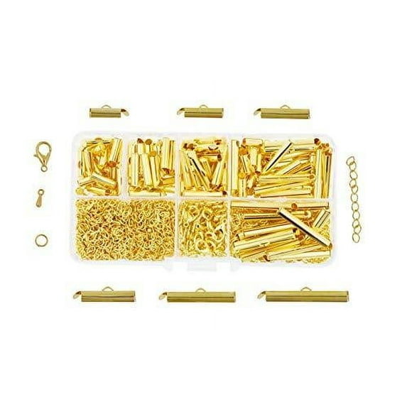 Slider Clasp for Bead Looms, Slide Tube End Bar Finding Kit for Seed Bead Jewelry Making and Beading; by Mandala Crafts