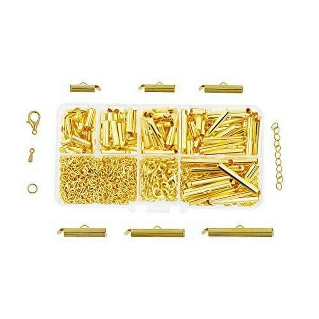 Slider Clasp for Bead Looms, Slide Tube End Bar Finding Kit for Seed