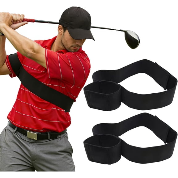 Slider Golf Training Aid, Swing Correcting Arm Band, The Connector Golf Training Aid Adjustable for Swing Correcting Improve Swings Stability, for Beginners Golfs Sports